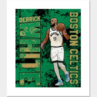 Derrick white || boston celtics Posters and Art